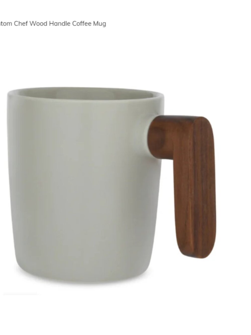 (3/30$) Phantom Chef Wood Handle Coffee Mug - Sage - Picture 2 of 6